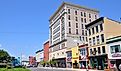 Brighton Building at 130 Court Street in historic downtown Watertown, Upstate New York, via Wangkun Jia / Shutterstock.com