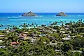 Aerial view of Kailua.
