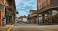 The Main Street in Eureka Springs, Arkansas. Editorial credit: shuttersv / Shutterstock.com.