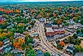 Overlooking downtown Dover, New Hampshire.