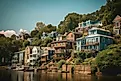 Historic neighborhood in Occoquan, Virginia.