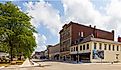 Connersville, Indiana, USA: The business district on Central Avenue. Editorial Credit: Roberto Galan / Shutterstock.com