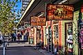 Shops along Canyon Street in West Yellowstone, Montana, USA. Editorial credit: Matthew Thomas Allen / Shutterstock.com