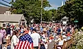 Crowd gathering for 4th of July Parade Chatham Massachusetts July 4. Editorial credit: Erik Clegg / Shutterstock.com