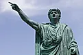 Statue of Nero at his birthplace of Anzio, Italy. Image credit: Helen Cook via Wikimedia Commons.