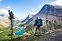 Picturesque rocky peaks of the Glacier National Park, Montana