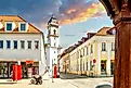 Old city of Fürstenwalde, Brandenburg, Germany. 