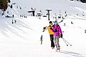 Arapahoe Basin, Colorado, USA-January 18, 2015. Mid season skiing at Araphoe basing ski resort. Editorial credit: Arina P Habich / Shutterstock.com