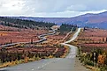 Pipeline and Dalton Highway, south of the Arctic Circle
