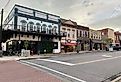 Downtown street in Tuscumbia, Alabama. Image credit Luisa P Oswalt via Shutterstock