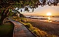 Sunset in the town of Seventeen Seventy, Queensland. Via Dominic Jeanmaire / Shutterstock.com.