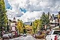 Beautiful Main Street of Crested Butte, Colorado.