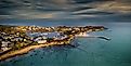 Aerial view of Robe, South Australia.