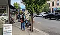 Art and cocktails in downtown Hood River. Photo: Andrew Douglas