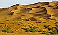 The Taklamakan Desert, near the city of Turpan in Xinjiang. 