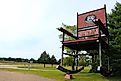 The World's Second Largest Rocking Chair in Cuba, Missouri, along US Route 66.