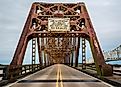 The historic Huey P. Long Bridge, Morgan City, Louisiana.