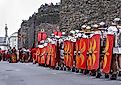 Roman troops tour the city of Lugo, demonstrating how Roman legions lived and fought during the occupation of Spain. Editorial credit: Fercast / Shutterstock.com