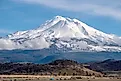 Mt. Shasta in northern California landscape wilderness.