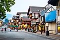 People enjoy a warm summer evening on the street in Leavenworth, Washington. Image credit: Photo Spirit / Shutterstock.com.