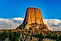 Devils Tower National Monument near Sundance Wyoming. 