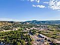 Aerial photo of Raton, New Mexico. 