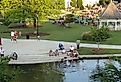 Free music concert at Big Spring Park in Huntsville, Alabama. Image credit Katssoup via Shutterstock