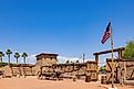 Editorial Photo Credit: Kit Leong via Shutterstock. Sunny view of the Old Las Vegas Mormon Fort State Historic Park at Nevada
