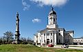 The historic Claiborne County Courthouse in Port Gibson, Mississippi.
