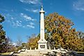Editorial Photo Credit: Nina Alizada via Shutterstock. Vicksburg, USA – December 1, 2022 - The Wisconsin Memorial and Wisconsin Monument with a bronze statue of "Old Abe" the war eagle at Vicksburg National Military Park