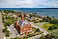 Aerial view of Port Townsend, Washington.