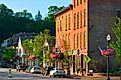 CHAGRIN FALLS, OH: North Main Street in Chagrin Falls is lined with popular shops and restaurants that maintain a vintage charm in this Cleveland suburb.