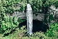 The beautiful Fall Creek Falls waterfall in Spencer, Tennessee