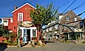 The adorable downtown area of Rockport, Massachusetts.