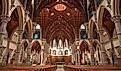 The Holy Name Cathedral in Chicago, Illinois. 