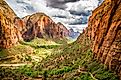 The gorgeous landscape of the Zion National Park.