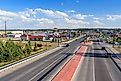 Highway in Gillette, Wyoming. Editorial credit: amadeustx / Shutterstock.com