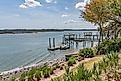View of the May River in Bluffton, South Carolina.