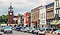 A view looking down Front Street in Georgetown, South Carolina. Image credit: Andrew F. Kazmierski / Shutterstock.com.
