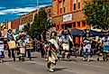 Native Americans & Navajo at 98th Gallup Inter-tribal Indian Ceremonial, in downtown Gallup, New Mexico. Image credit Joseph Sohm via Shutterstock