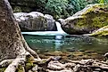Midnight Hole waterfall in Cosby, Tennessee