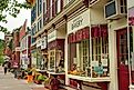 The sidewalk on Main Street in Cooperstown, New York. Image credit: Kenneth Sponsler via Shutterstock.com