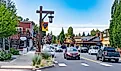 Main Street in downtown Sisters, Oregon. Image credit Bob Pool via Shutterstock