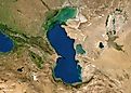 Caspian Sea Satellite Imagery