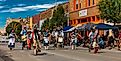 Inter-tribal Indian Ceremonial in Gallup, New Mexico. Editorial credit: Joseph Sohm / Shutterstock.com.