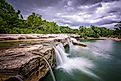Waterfall at McKinney Falls State Park.