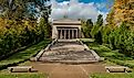 The first Lincoln Memorial building (1911) at Abraham Lincoln Birthplace National Historical Park in Hodgenville, Kentucky.