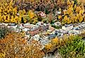 Fall foliage in Jim Thorpe, Pennsylvania.