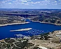 Aerial view of Navajo Lake, New Mexico