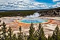 Grand Prismatic Spring in Yellowstone National Park.